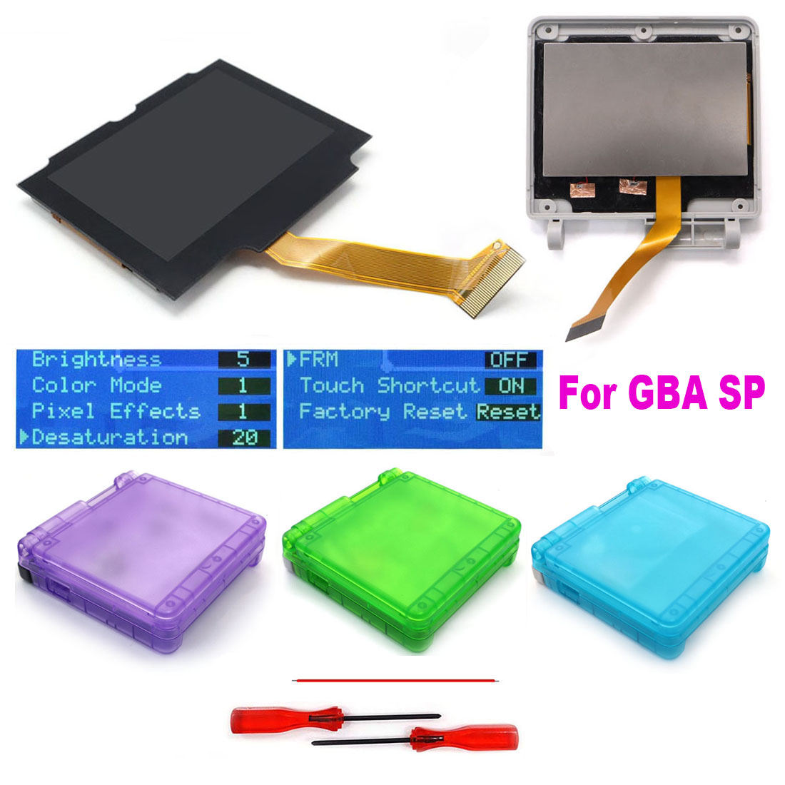 HISPEEDIDO pour GBA SP IPS V5  - Lcd Screen Arcade avis et prix